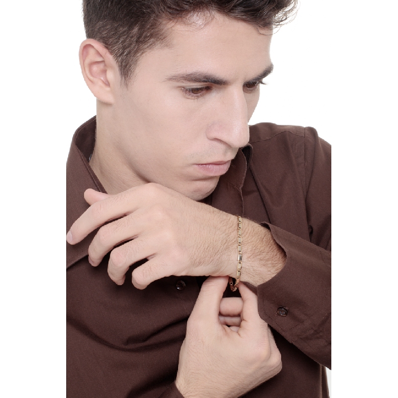 Men bracelet, 18k yellow gold
