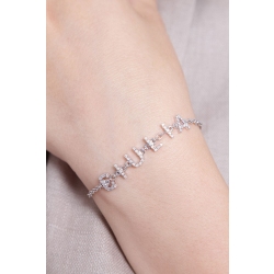 18k white gold bracelet with Giulia charm  2