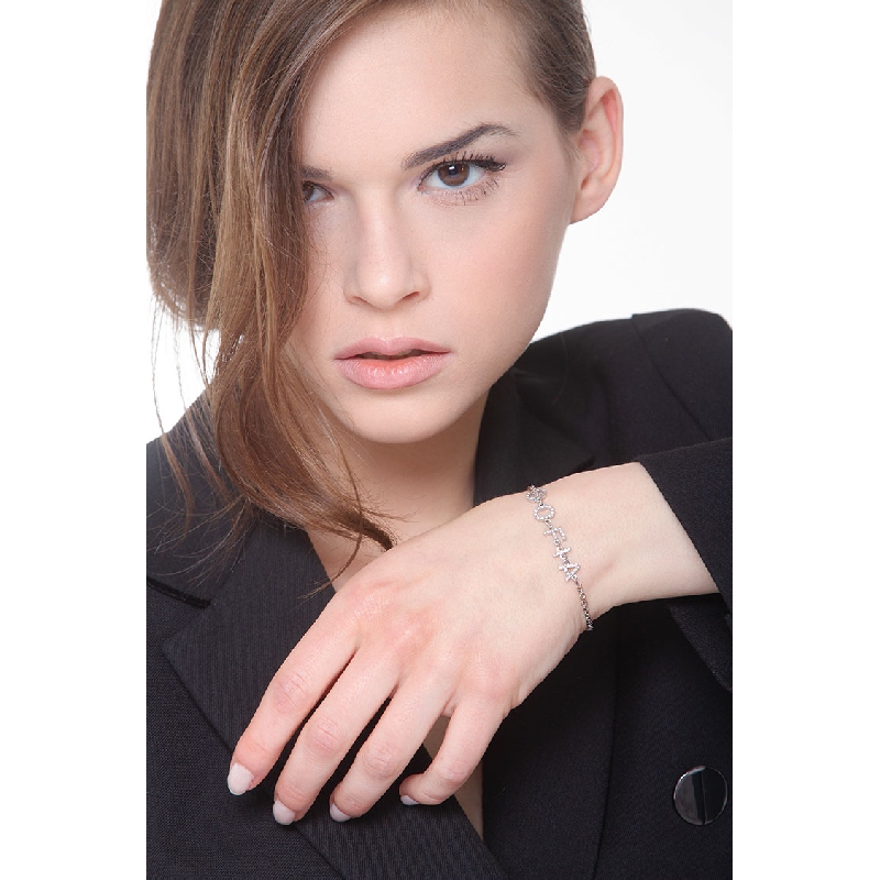 18k white gold bracelet with Sofia charm 