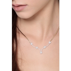 Fancy Semirigid necklace with diamonds  2