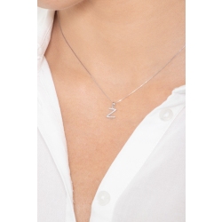 Letter Z pendant with diamonds 2