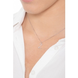 Letter Z pendant with round cut diamonds 2