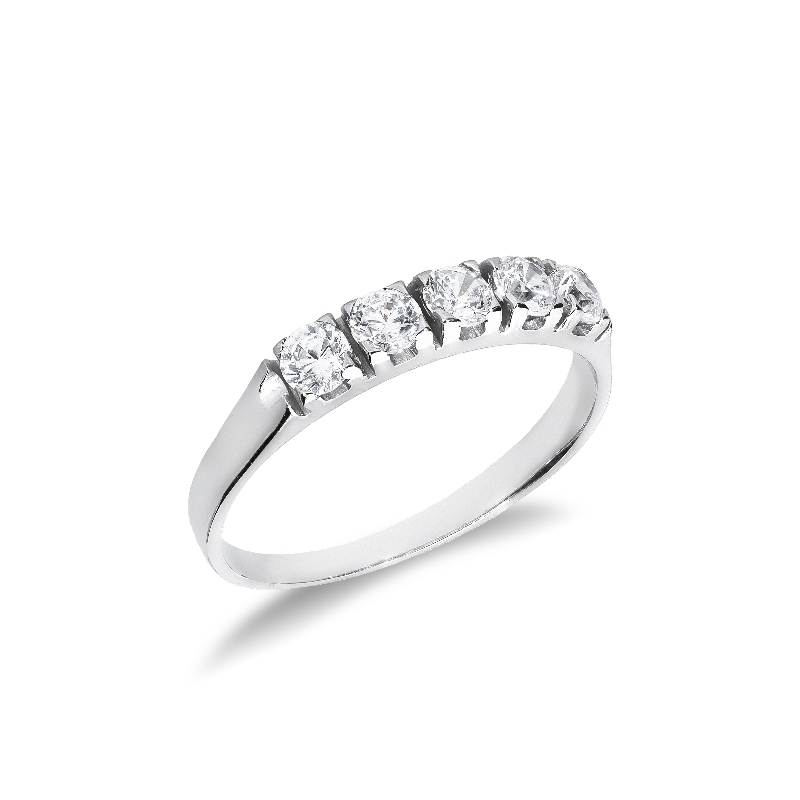 Zircon ring white gold 18k 