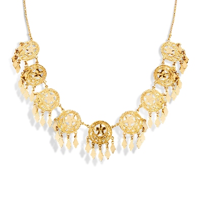 Ethnic necklace in 18k yellow gold