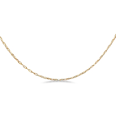 Rolò chain in 18k yellow gold, 50 cm