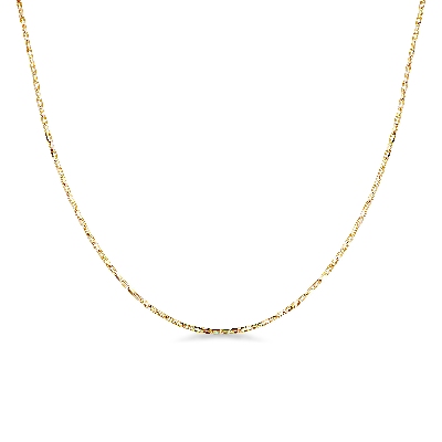Rolò chain in 18k yellow gold, 50 cm