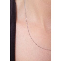 Man small chain in 18k white gold 2