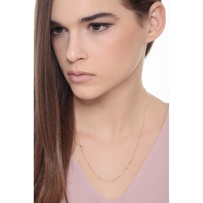 18k yellow gold chain diamond cut