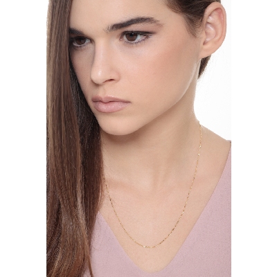 18k yellow gold chain diamond cut