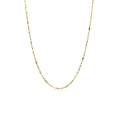 18k yellow gold chain diamond cut