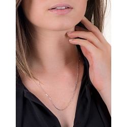 Thin necklace 18k White Gold cm 50 2