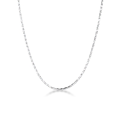 Thin necklace 18k White Gold cm 50