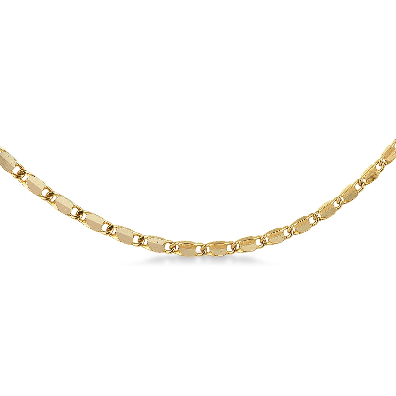 Yellow gold 18 rolò chain, 45 cm 