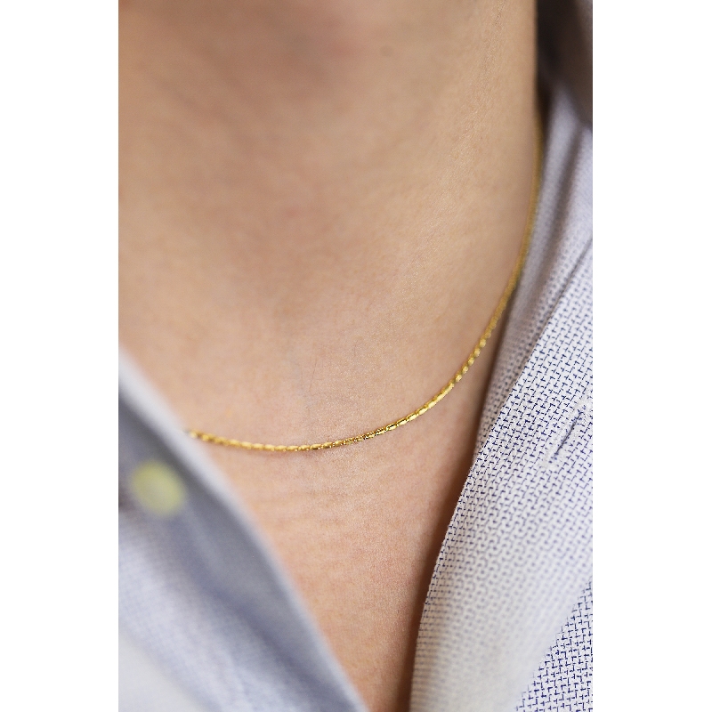 Collana rolò in oro giallo 18k