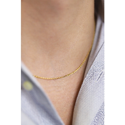 Collana rolò in oro giallo 18k