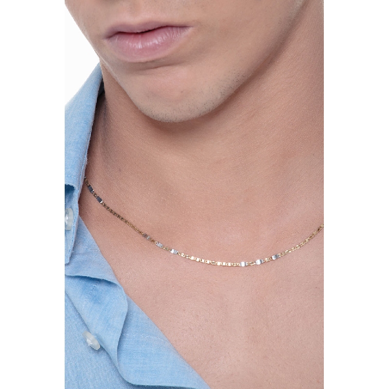 Necklace 18k White Gold, Gold with Chain