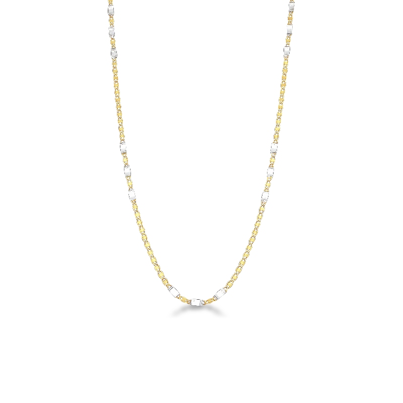 Necklace 18k White Gold, Gold with Chain