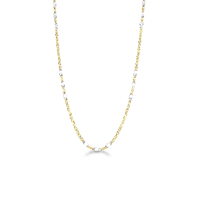 Necklace 18k White Gold, Gold with Chain