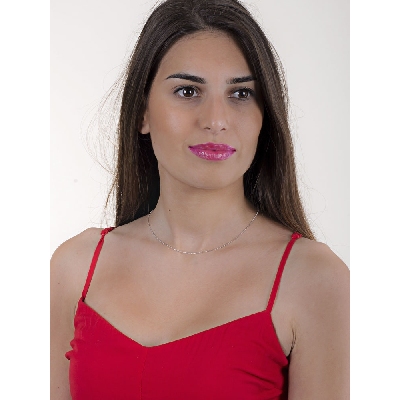 Necklace 18k White Gold with spheres