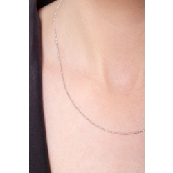 White gold 18k  spheres necklace  2