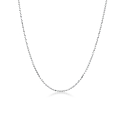 White gold 18k  spheres necklace 