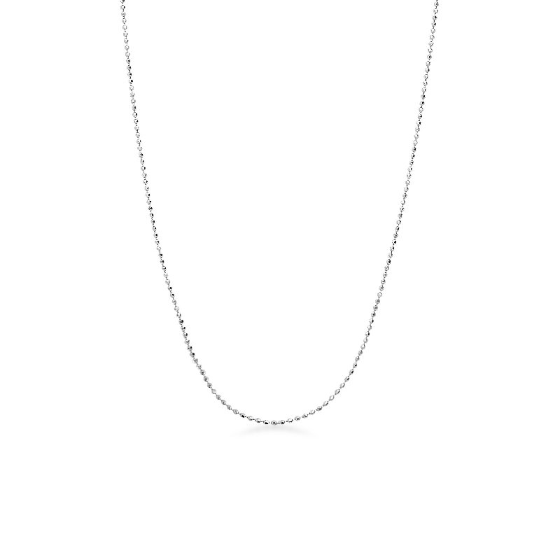 Necklace in white gold 18k, 50 cm