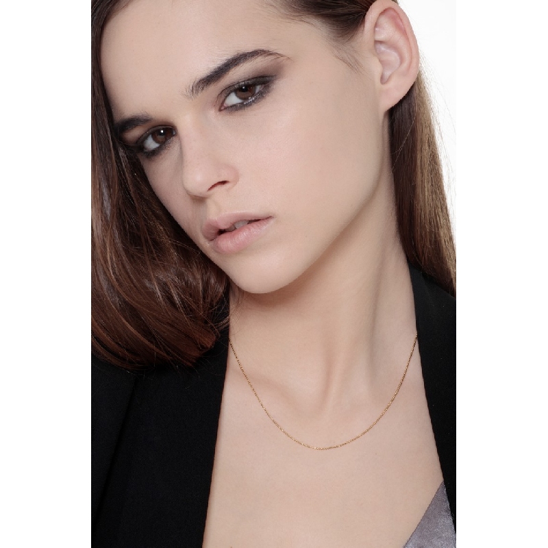 Spheres necklace in 18k yellow gold, 45 cm