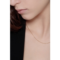 Spheres necklace in 18k yellow gold, 45 cm 2