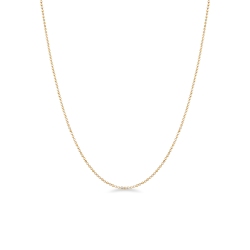 Spheres necklace in 18k yellow gold, 45 cm