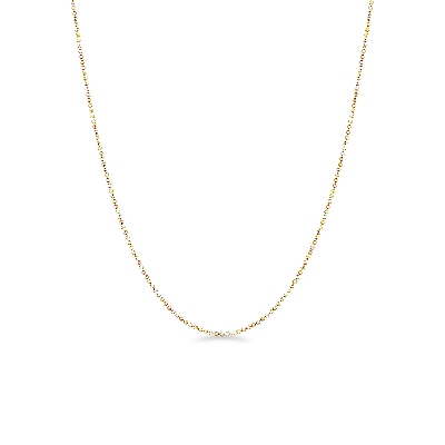 Spheres necklace in 18k yellow gold, 45 cm