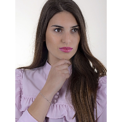 18k white gold spheres bracelet