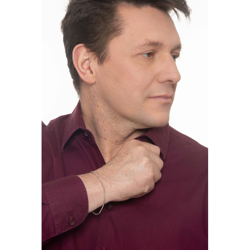 Bracciale Fantasia in Oro Bianco Diamantato 18k.