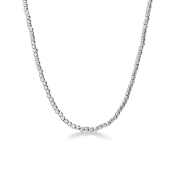 Miore – Collana Donna In Oro Giallo 9kt 375 Con Sette Cuori, Catena Anallergica Made In Italy, Lunghezza Regolabile 40-42 Cm