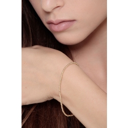 Bracciale Fantasia in Oro Giallo Diamantato 18k, cm 18. 2