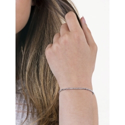 Fancy bracelet in 18k white gold with spheres 2