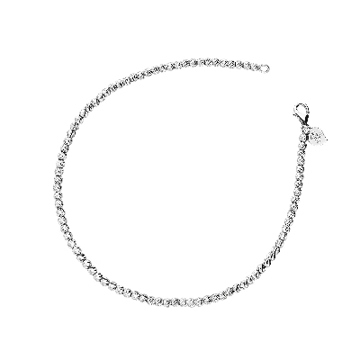 Fancy bracelet in 18k white gold with spheres