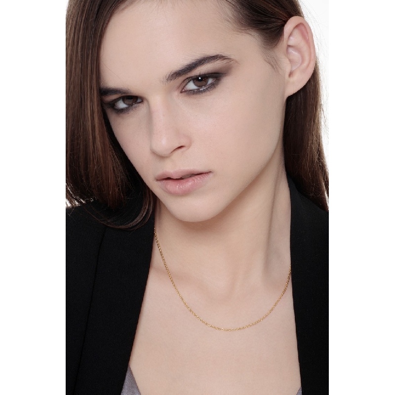 Rolo chain yellow gold 18k, 45 cm 