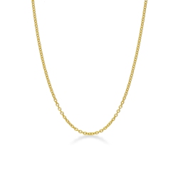 Rolo chain yellow gold 18k, 45 cm 