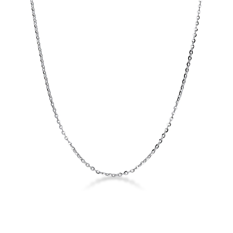 Small Necklace 18k White Gold cm 45