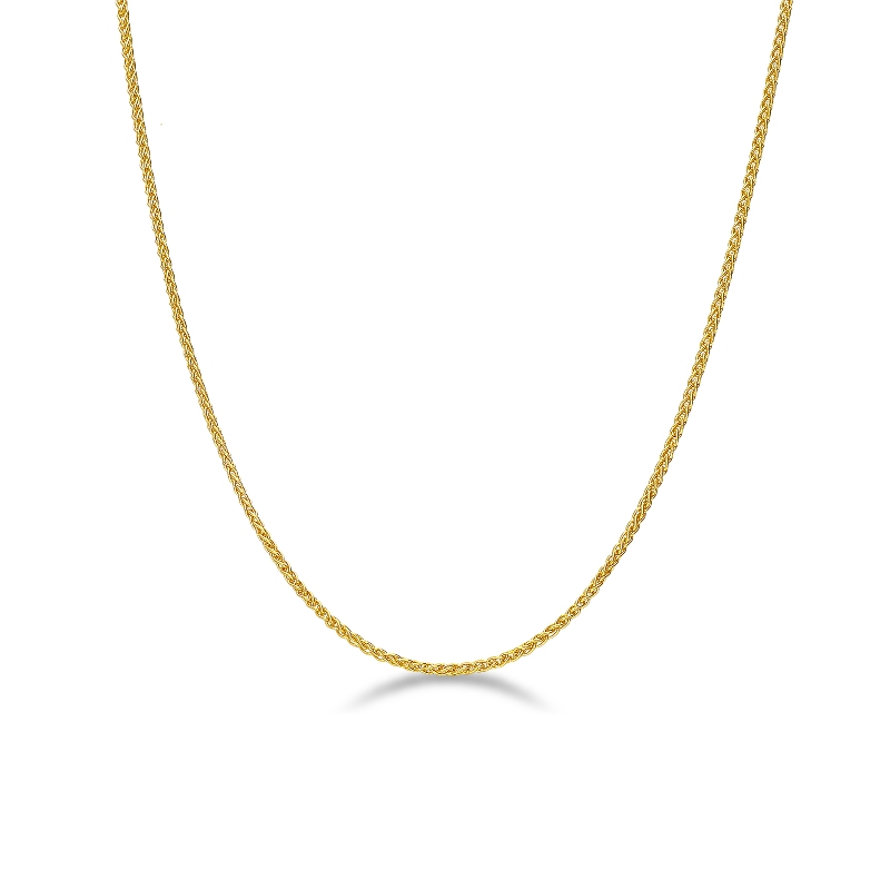 Franco links chain in 18k yellow gold