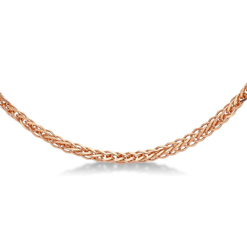 18k rose gold franco chain