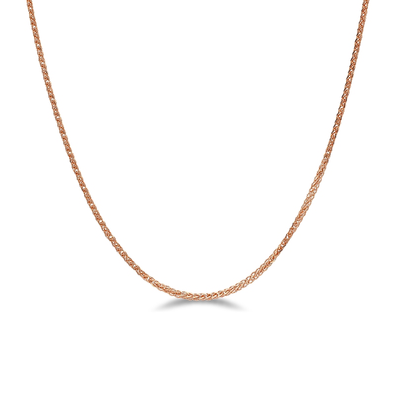 18k rose gold franco chain