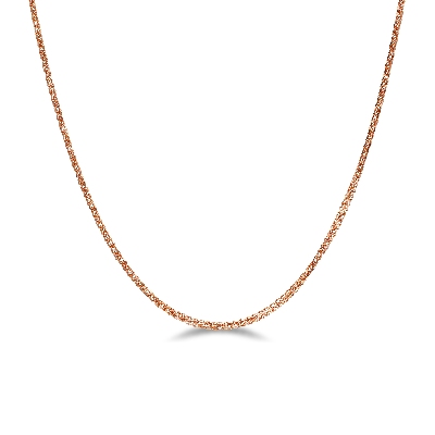 18k rose gold franco chain