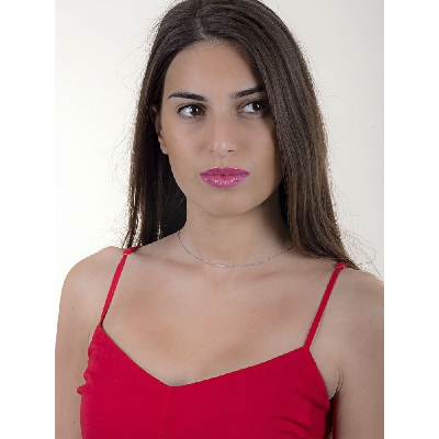 18k white gold franco chain, 40 cm long 