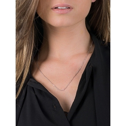 18k white gold knurled chain  2