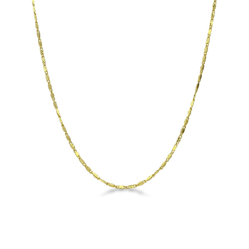 Necklace 18k Gold with Venetian knit