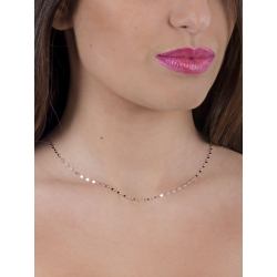 White gold 18k 40 cm knurled chain  2