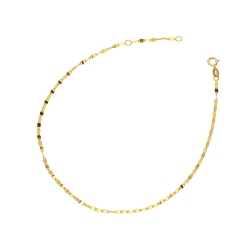 18k yellow gold anklet