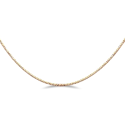 Venetian chain in 18k yellow gold, 45 cm