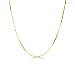 18k yellow gold venetian necklace , 45 cm long